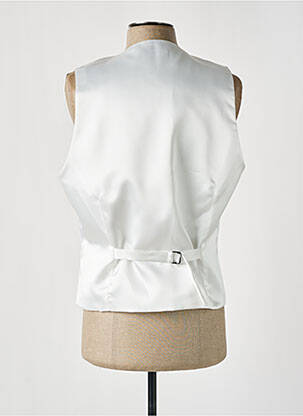 Gilet sans manche effet matière satinée gris GRÈGE homme