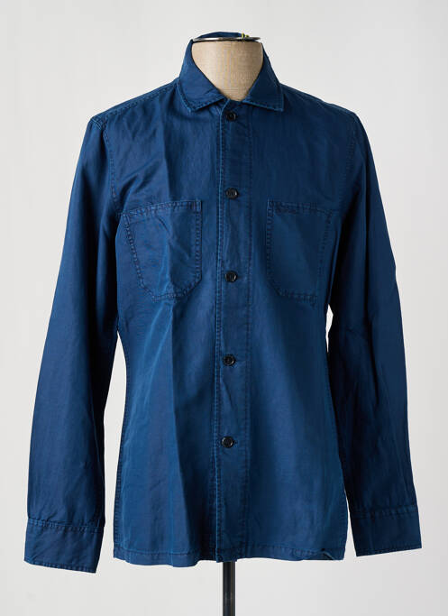 Chemise manches longues bleu N.Z.A NEW ZEALAND pour homme