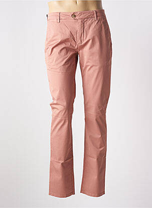 Pantalon chino poches taille normale rose TELERIA ZED homme