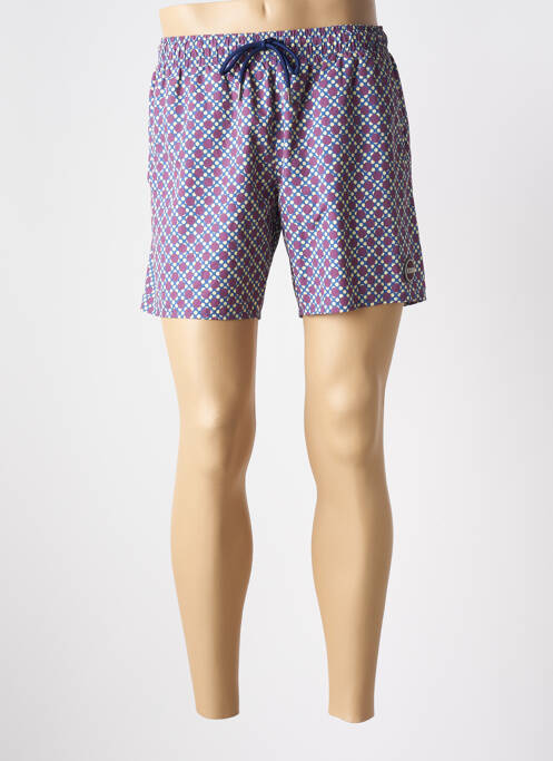 Bermuda taille élastique taille normale bleu COLMAR homme