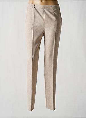 Jegging tissage chiné taille haute beige GUY DUBOUIS femme