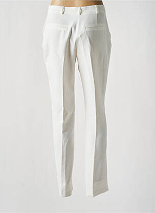 Pantalon droit tissage crêpe taille normale beige CHRISTINE LAURE femme