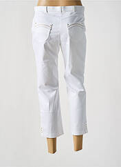 Pantalon 7/8 blanc CHRISTINE LAURE pour femme seconde vue