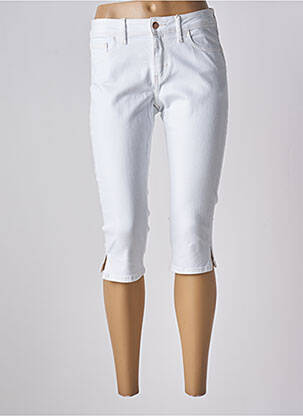 Corsaire tissage denim taille normale blanc ESPRIT femme