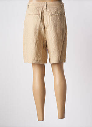 Bermuda taille à pinces taille haute beige ESPRIT femme