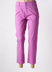 Pantalon 7/8 violet C'EST BEAU LA VIE pour femme seconde vue