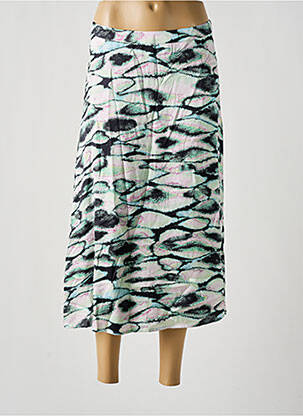 Jupe mi-longue doublure textile vert ESPRIT femme