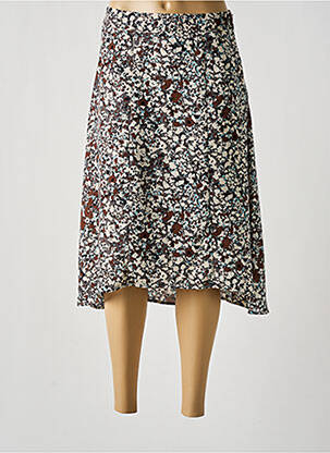 Jupe mi-longue doublure textile gris ESPRIT femme