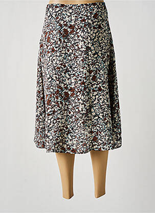 Jupe mi-longue doublure textile gris ESPRIT femme