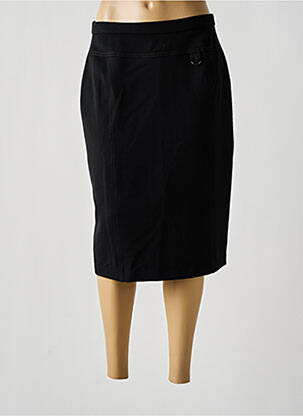 Jupe mi-longue taille normale noir GUY DUBOUIS femme