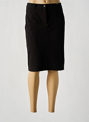Jupe mi-longue stretch noir DIANE LAURY femme