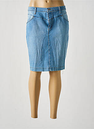 Jupe mi-longue taille normale bleu WALTRON femme