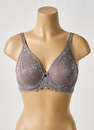 Soutien-gorge effet matière satinée haut soutien-gorge emboitant gris TRIUMPH femme