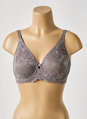 Soutien-gorge effet matière satinée haut soutien-gorge emboitant gris TRIUMPH femme