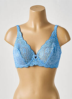 Soutien-gorge effet matière satinée haut soutien-gorge emboitant bleu TRIUMPH femme