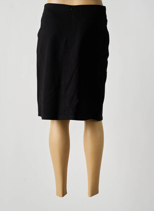 Jupe mi-longue taille normale noir CHRISTINE LAURE femme