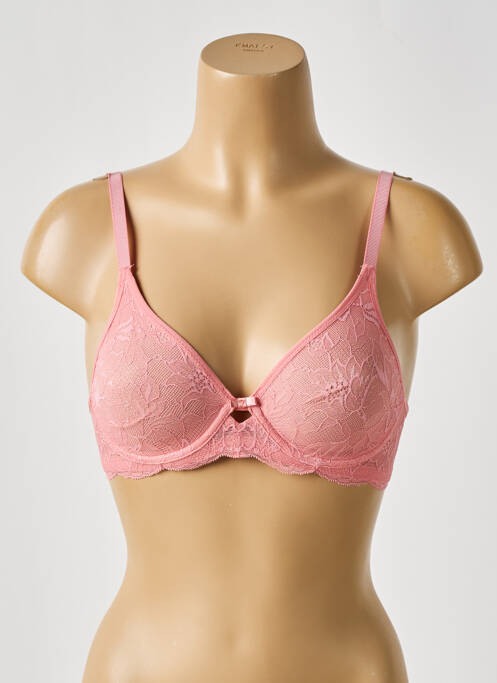 Soutien-gorge effet matière satinée haut soutien-gorge emboitant rose TRIUMPH femme
