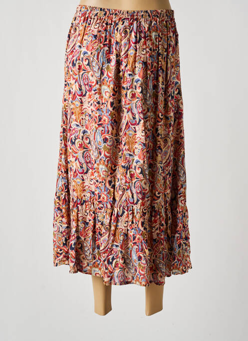 Jupe mi-longue beige JULIE GUERLANDE femme