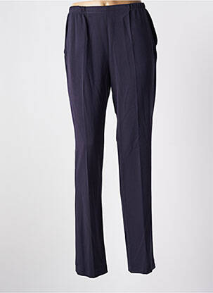 Pantalon slim taille élastique taille normale bleu GUY DUBOUIS femme