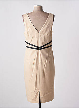 Robe mi-longue sans manche sans manche beige ESTEL COLLECTION femme