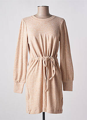 Robe courte manches longues manches longues beige ESPRIT femme