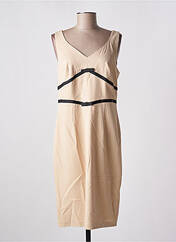 Robe mi-longue beige ESTEL COLLECTION pour femme seconde vue