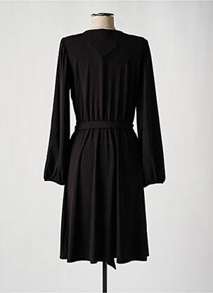 Robe mi-longue manches longues manches longues noir K-DESIGN femme