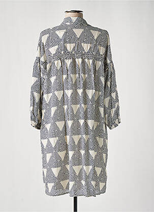 Robe mi-longue coupe fluide manches longues bleu ESPRIT femme