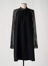 Robe mi-longue coupe fluide manches longues noir ESPRIT femme