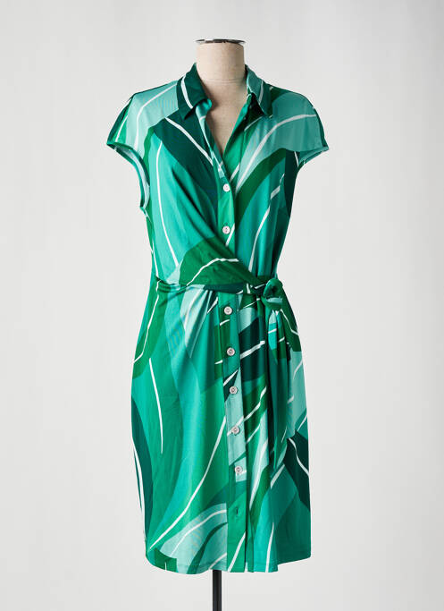 Robe mi-longue vert K-DESIGN pour femme