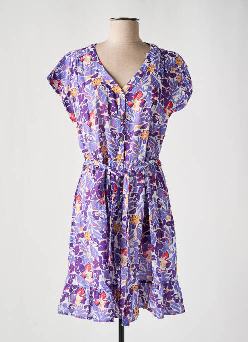 Robe mi-longue violet C'EST BEAU LA VIE pour femme