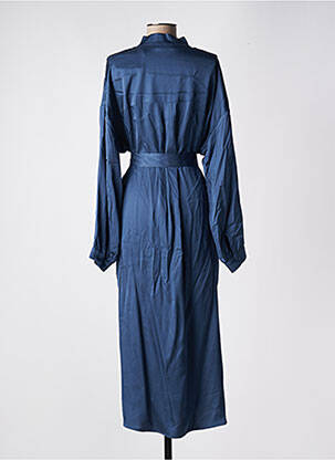 Robe longue manches longues manches longues bleu ESPRIT femme