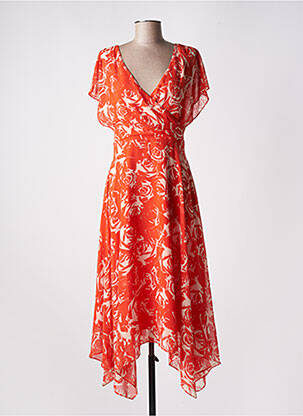 Robe mi-longue orange ESPRIT pour femme