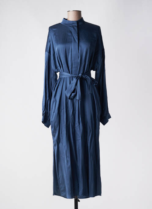 Robe longue manches longues manches longues bleu ESPRIT femme
