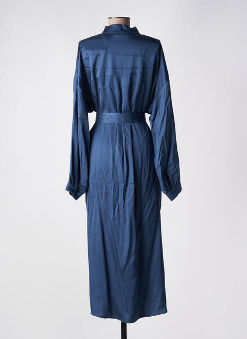 Robe longue manches longues manches longues bleu ESPRIT femme