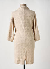 Robe mi-longue beige ESTEL COLLECTION pour femme seconde vue