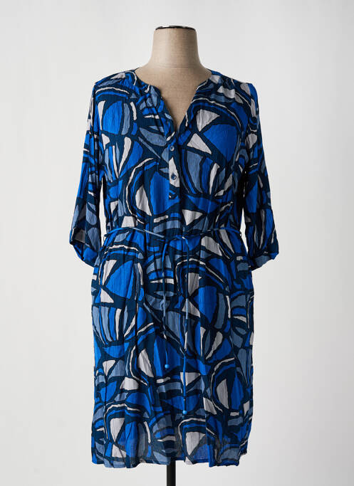 Robe mi-longue bleu AGATHE & LOUISE pour femme