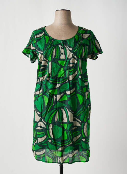 Robe mi-longue vert AGATHE & LOUISE pour femme