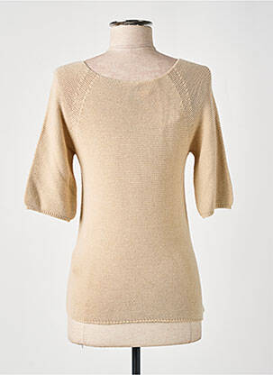 Pull coupe cintrée manches courtes beige PULL & MAILLE femme
