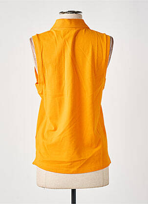 Polo fermeture boutonnée sur le devant manches courtes orange ESPRIT femme