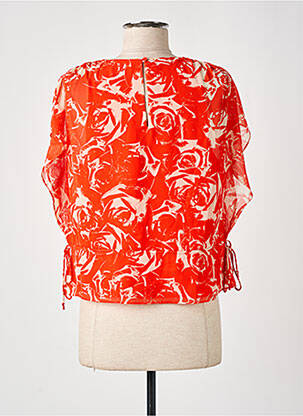 Top imprimé fantaisie manches courtes orange ESPRIT femme
