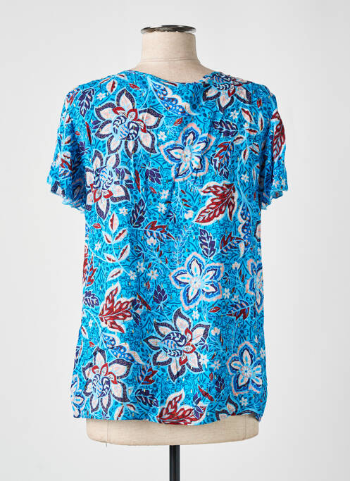 Top bleu CHRISTINE LAURE femme