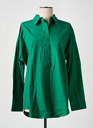 Chemisier coupe droite manches longues vert ESPRIT femme