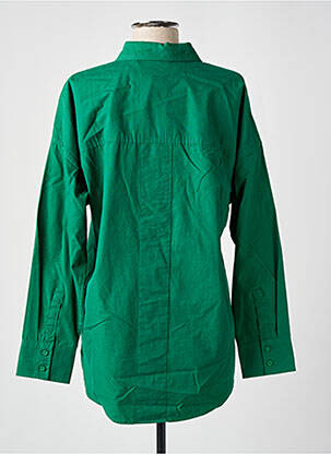 Chemisier coupe droite manches longues vert ESPRIT femme