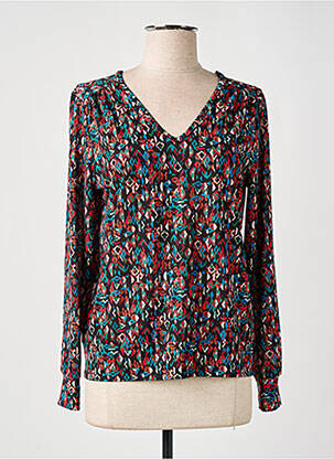 Top tissage crêpe manches longues noir DIANE LAURY femme