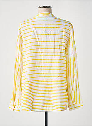 Blouse poignets boutonnés avec fente manches longues jaune ESPRIT femme