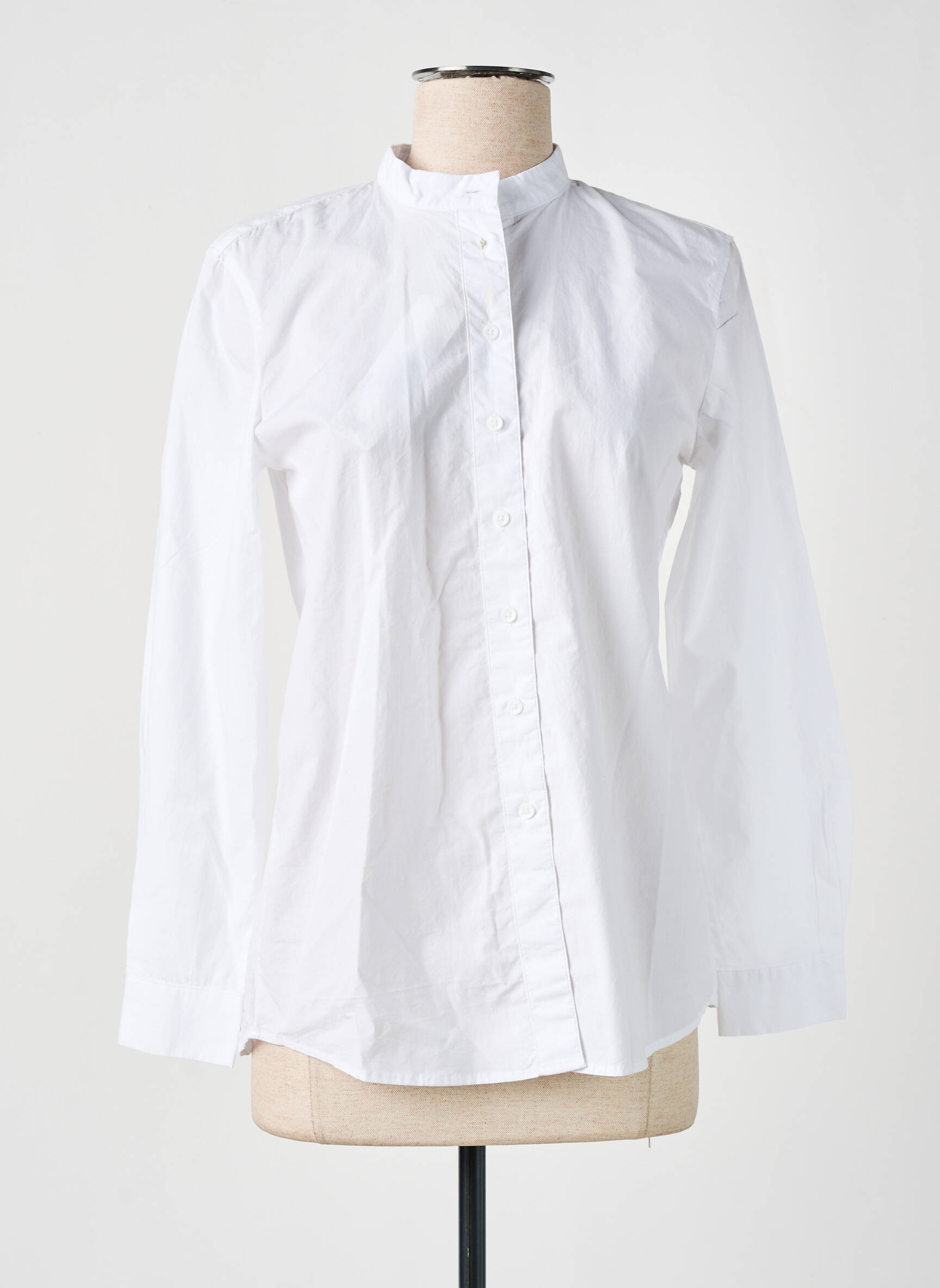 Chemisier Coupe Droite Blanc Esprit Femme 2452607-blanc0 Modz