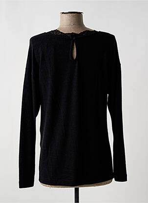 Pull tissage chiné manches longues noir ESPRIT femme