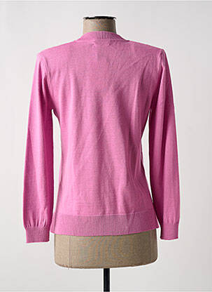 Pull resserrée sur le bas manches longues rose MINO MORA femme