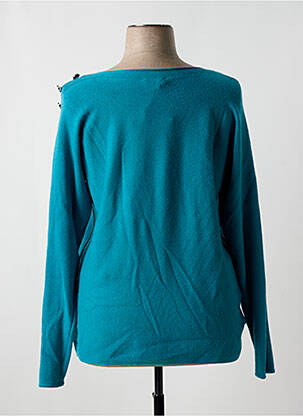 Pull coupe droite manches longues bleu DIANE LAURY femme